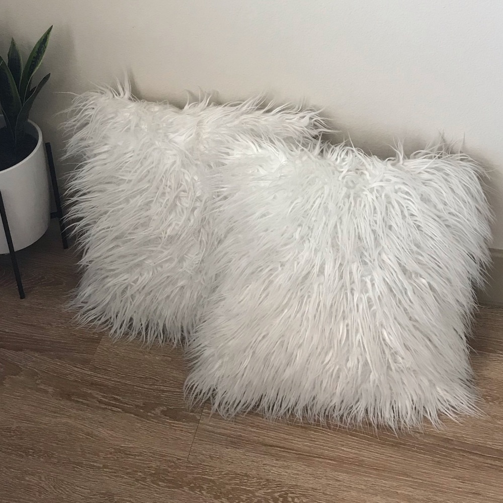 Faux Fur Decorative Pillows